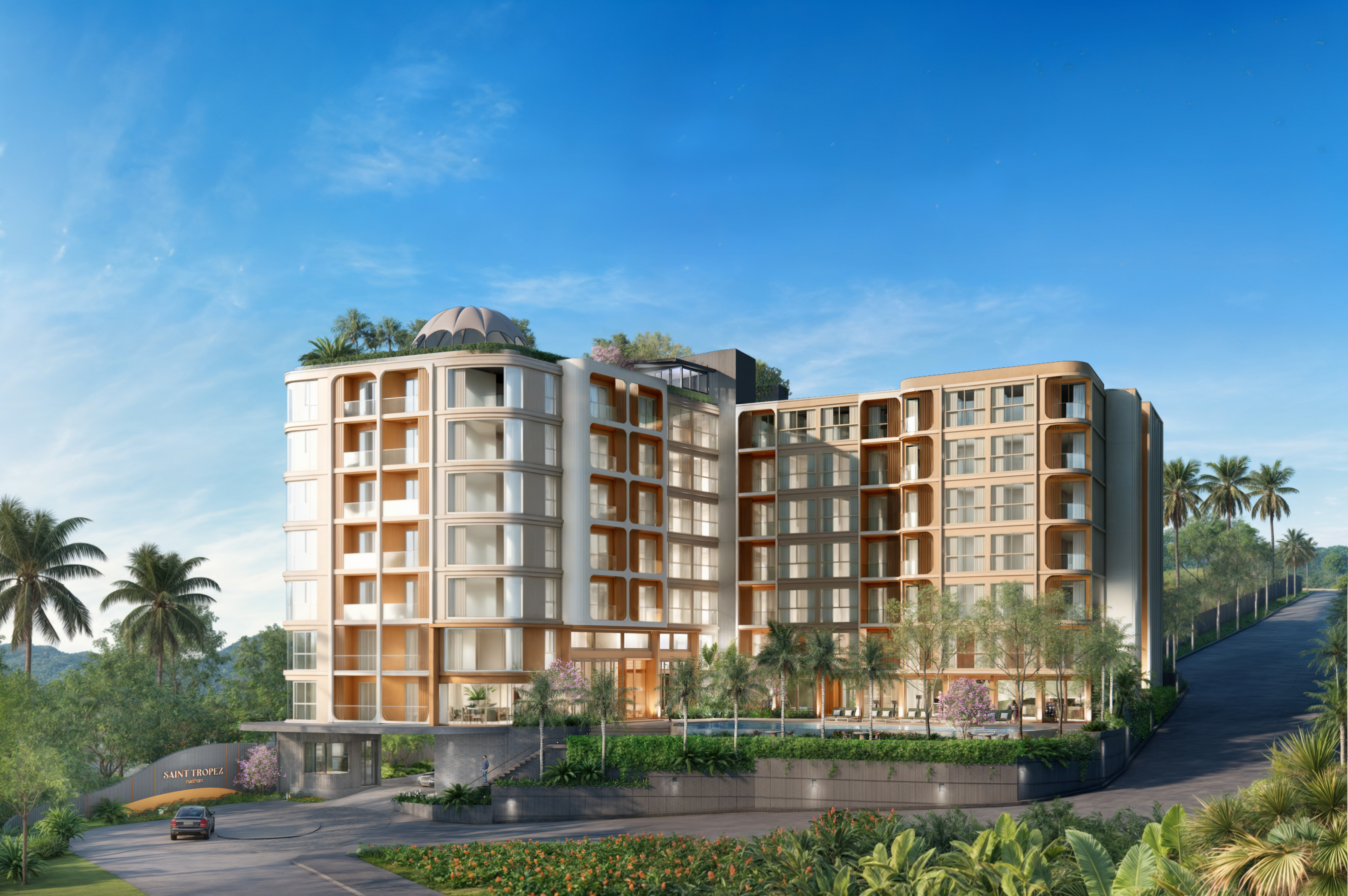 Saint Tropez Naithon Beach — prezentare proiect